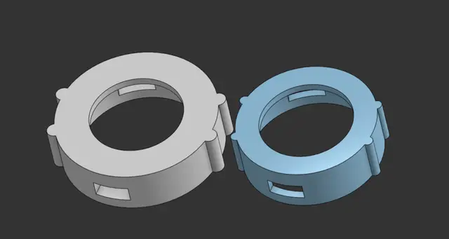 Mazda 2 PCV clamp — modelo 3D