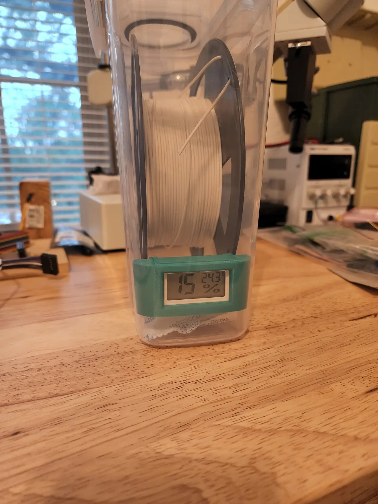 Frame for Rectangular Hygrometer for Filament Storage Bin — modelo 3D