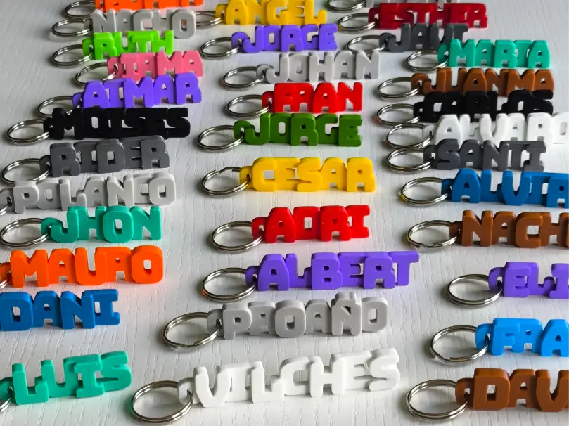 Llavero con nombre personalizado. — modelo 3D