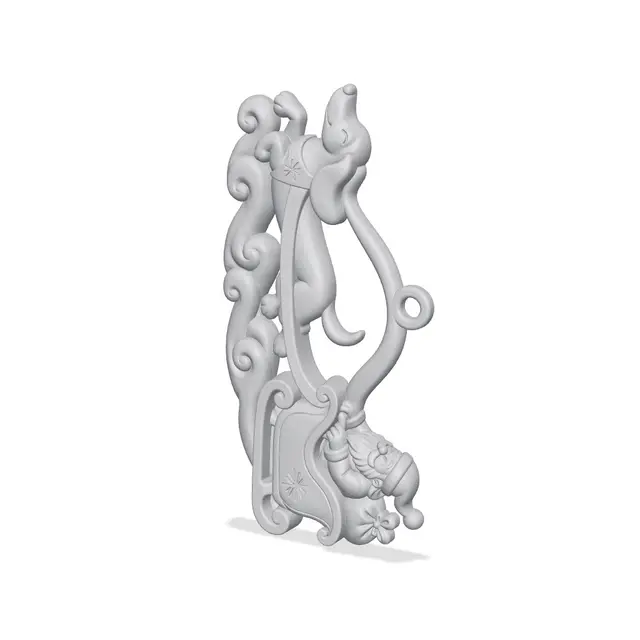 Dashund christmas ornament — modelo 3D