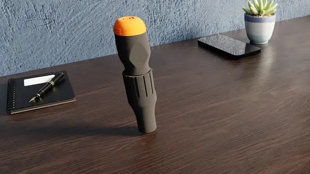 TH8S Gear knob LTT Stubby screwdriver adapter — modelo 3D