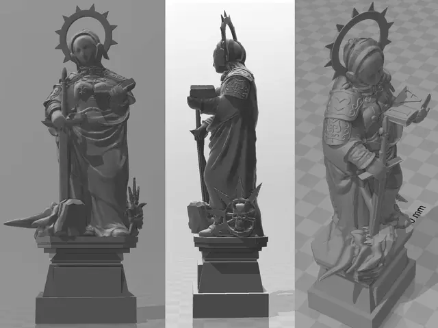 St. Katherine statue - WH40k — modelo 3D