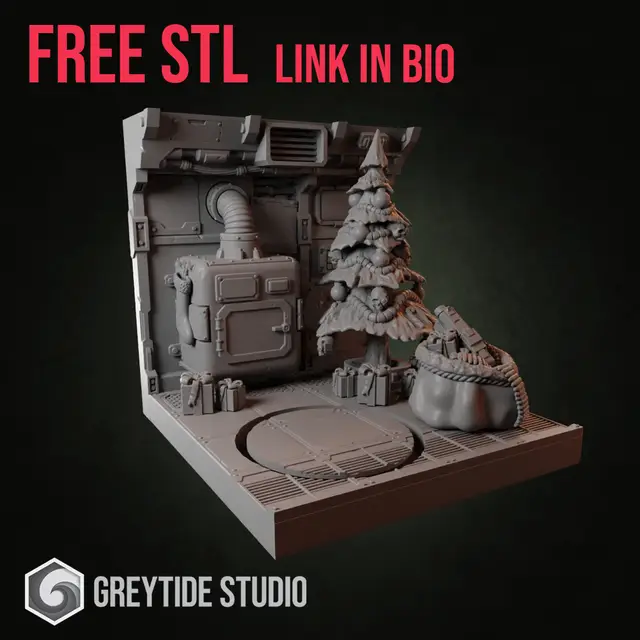 Greytide studio christmas gift — modelo 3D