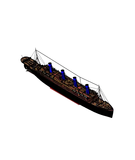 Titanic Printer Ready Model — modelo 3D