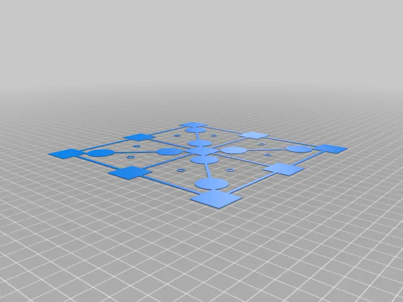 Bed Level & Filament Speed Test — modelo 3D