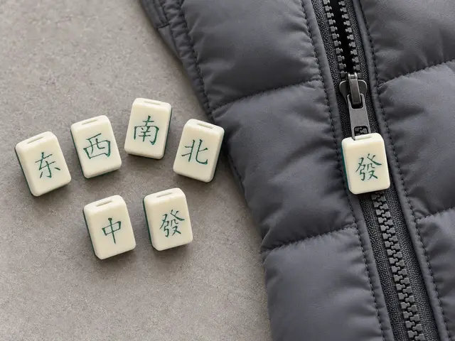 發財发财麻将拉链装饰 — modelo 3D