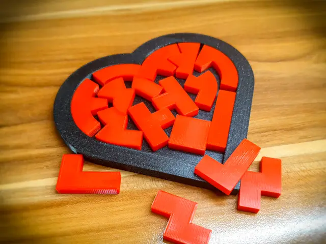 Heart puzzle - Brain teaser — modelo 3D
