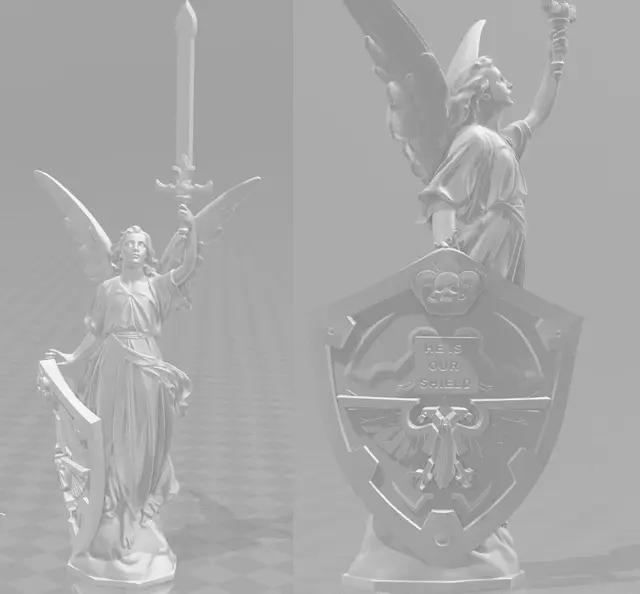 Angelus Imperatoria WH40k - Statue — modelo 3D