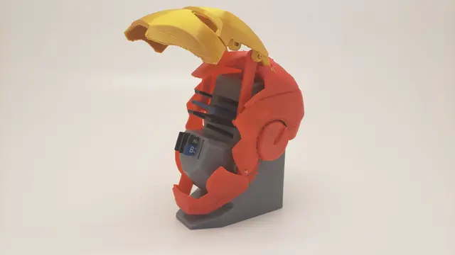 (Updated) Mechanical Iron man SD Card Holder — modelo 3D