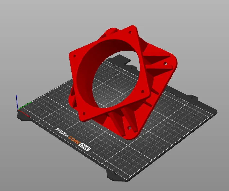 Inverter Bypass Fan Duct for Old Military Generators — modelo 3D