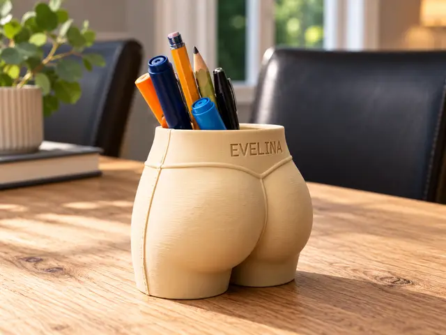 „Booty“ Stiftehalter – Personalisierbar & Stylisch — modelo 3D