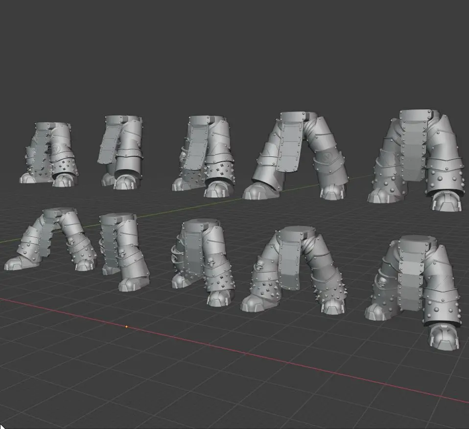 Iron Warriors Legion Terminator Legs — modelo 3D