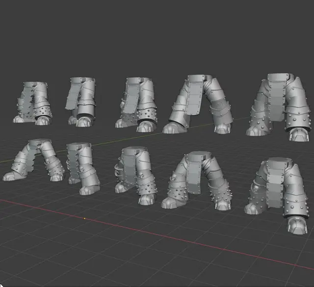 Iron Warriors Legion Terminator Legs — modelo 3D