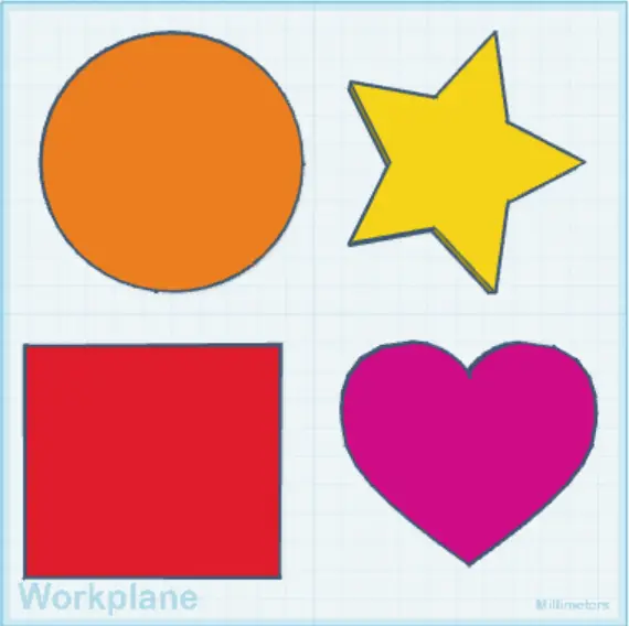 Cup Coasters 4 Pack (Shapes) — modelo 3D