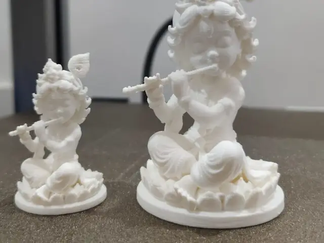 Beautiful Baby Krishna Idol with Flute — modelo 3D