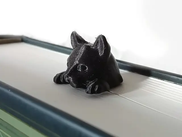 Peeking Cat Bookmark (3D) — modelo 3D