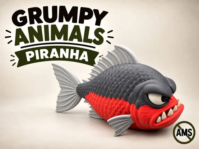 Grumpy Piranha — modelo 3D