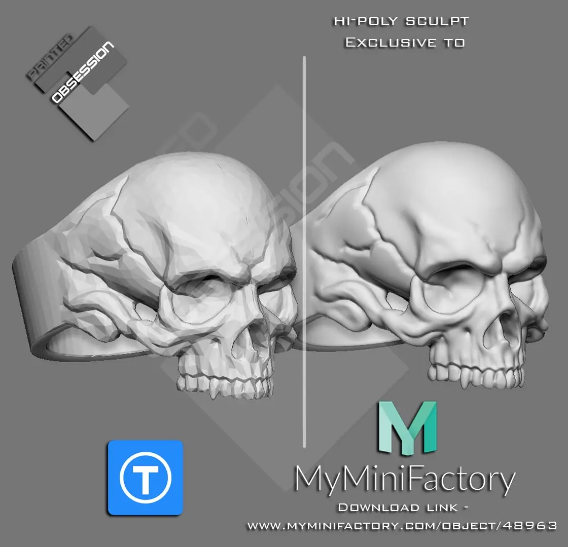 Skull Ring — modelo 3D
