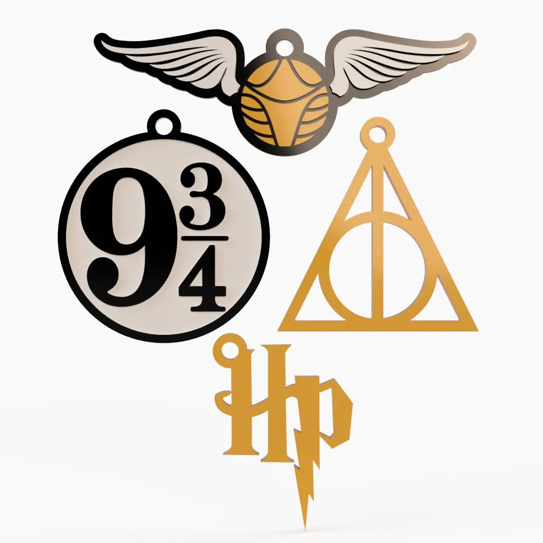Harry Potter Keychains — modelo 3D
