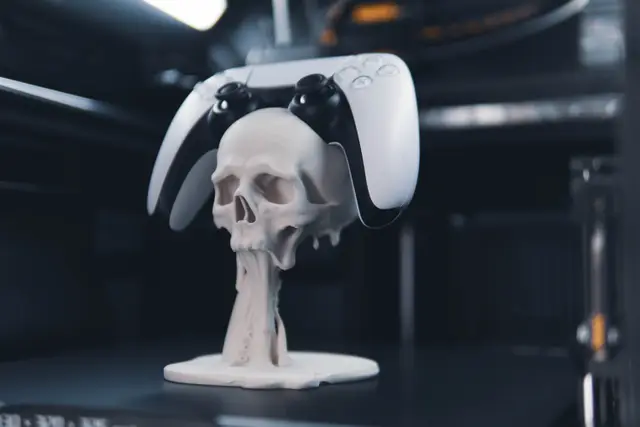 Skull & Tentacle Floating PS5 Controller Holder — modelo 3D