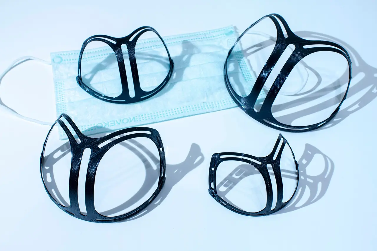 Re-Spire : a printable and laser cuttable Mask Spacer — modelo 3D