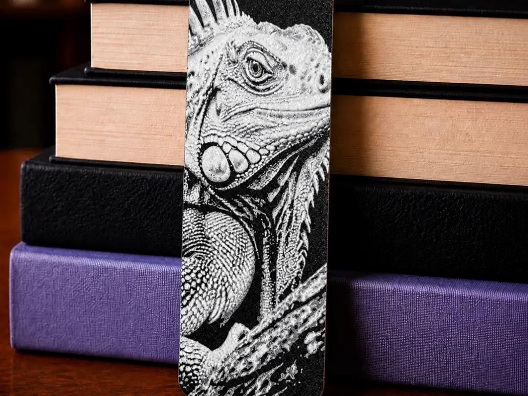 Iguana Bookmark (0.2mm) — modelo 3D