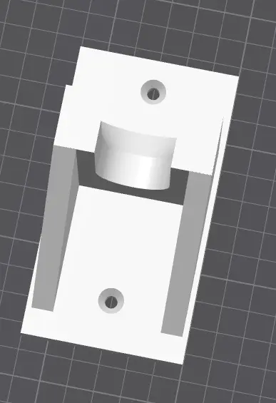 Wall hook for extra heavy cane (1" shaft) — modelo 3D