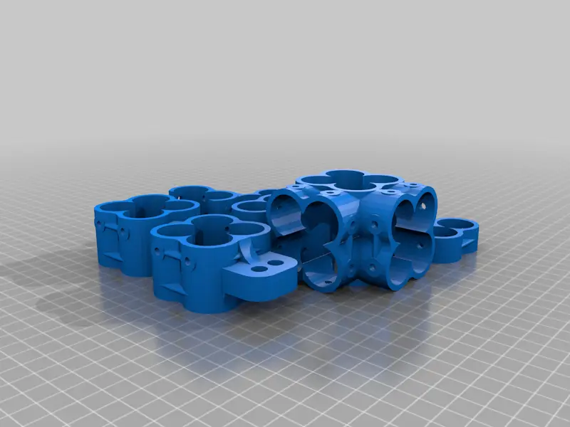 PVC pipe construction set, ver.2 — modelo 3D