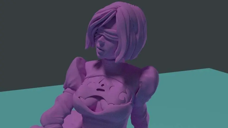 NieR: Automata with KATANA — modelo 3D