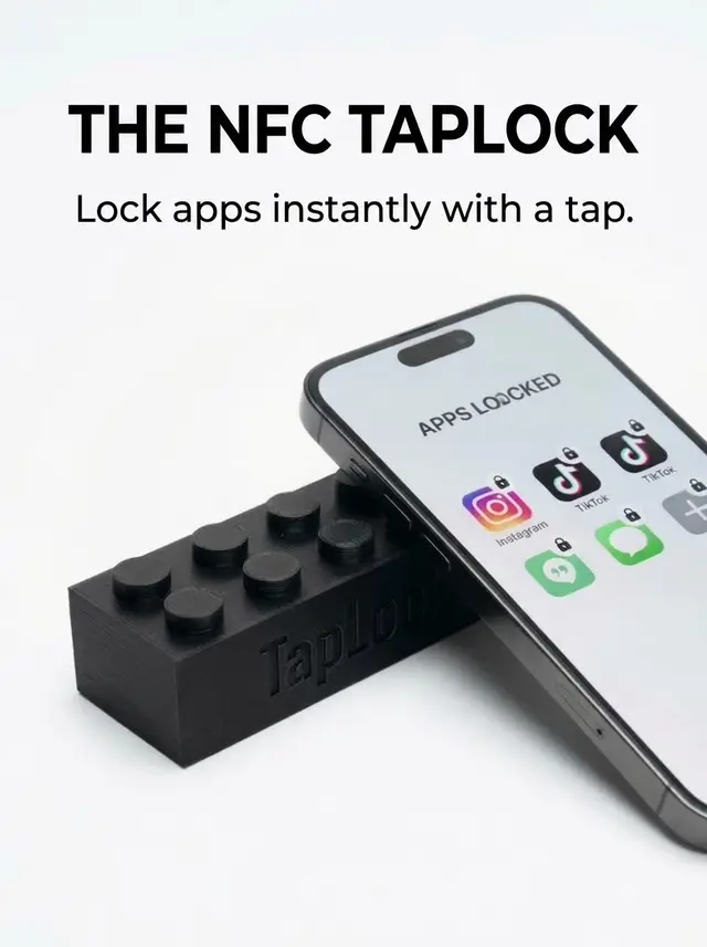 Tap Lock_nfc App blocker — modelo 3D