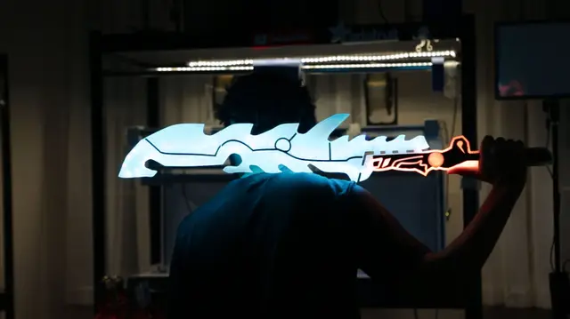 Zelda: Breath of the Wild – Guardian Sword with NeoPixel LEDs — modelo 3D