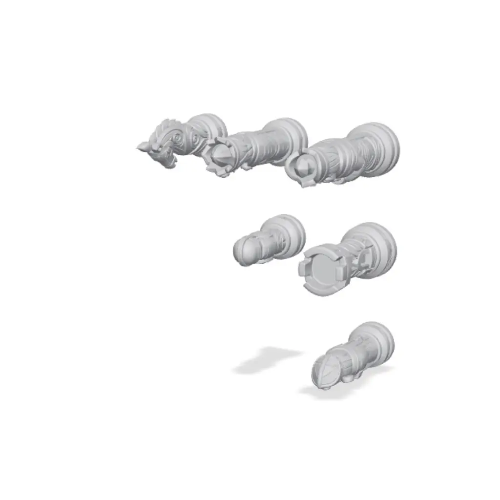 Totem Chess Set — modelo 3D