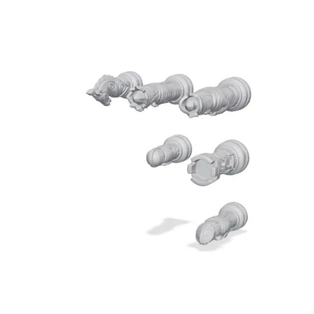Totem Chess Set — modelo 3D
