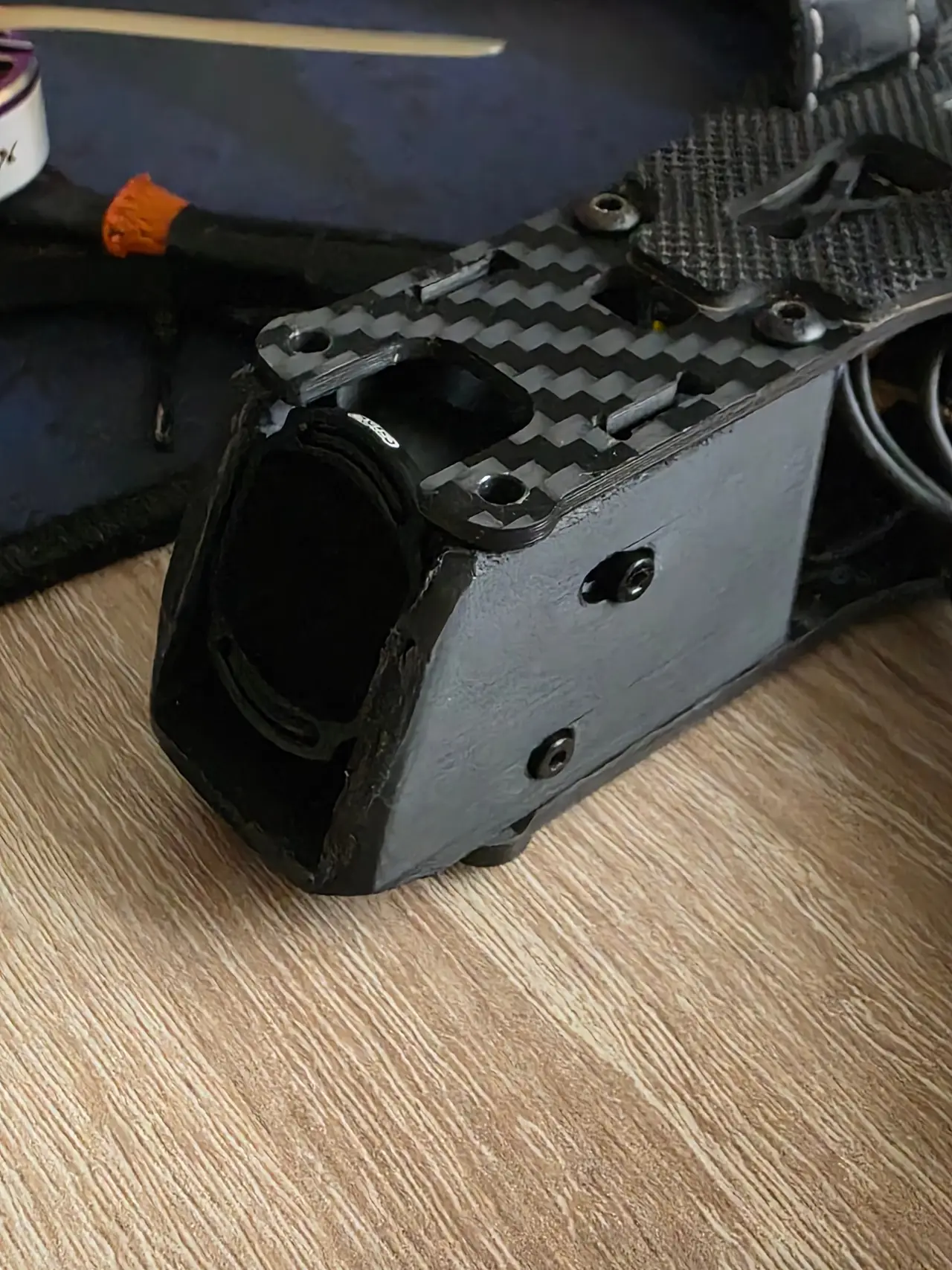 Source one V5 Dji O4 Pro mount — modelo 3D