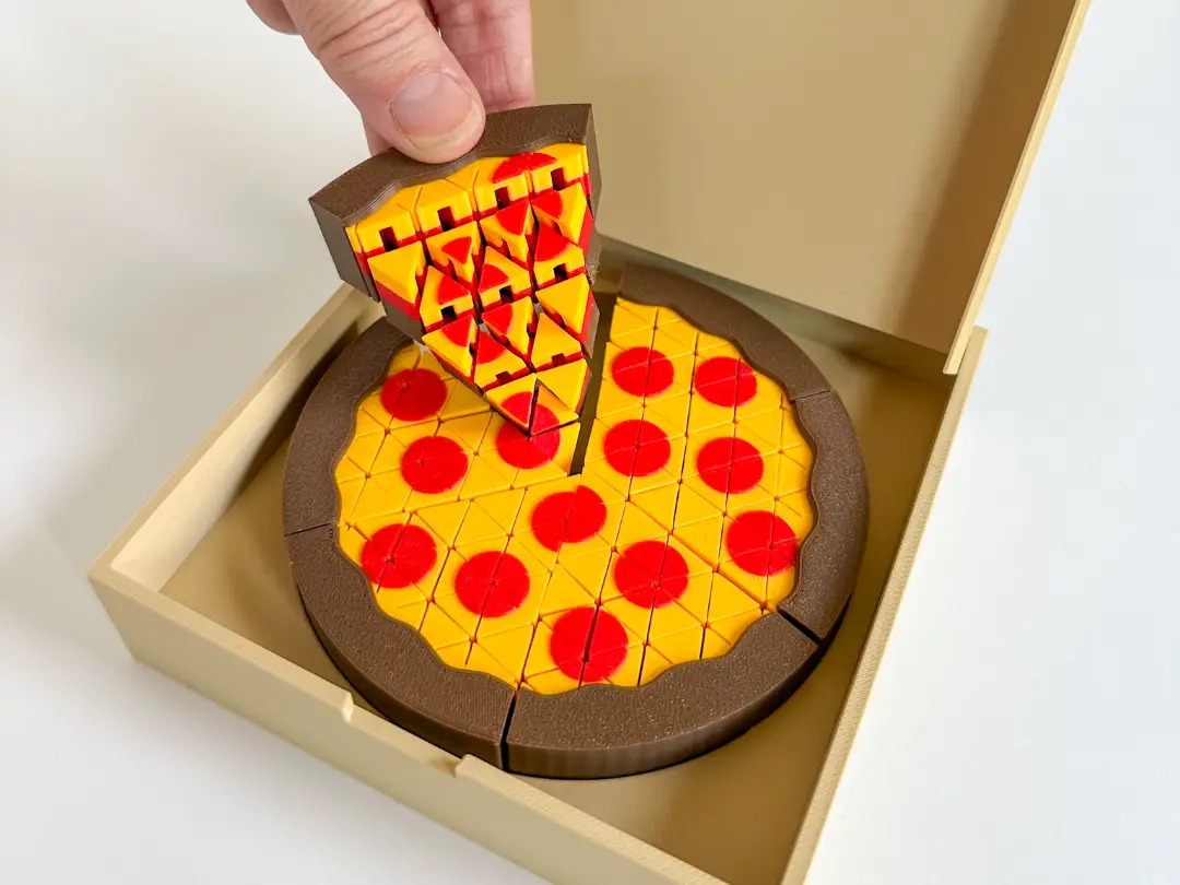 Mini Pixel Pizza Slice (2 Styles) — modelo 3D