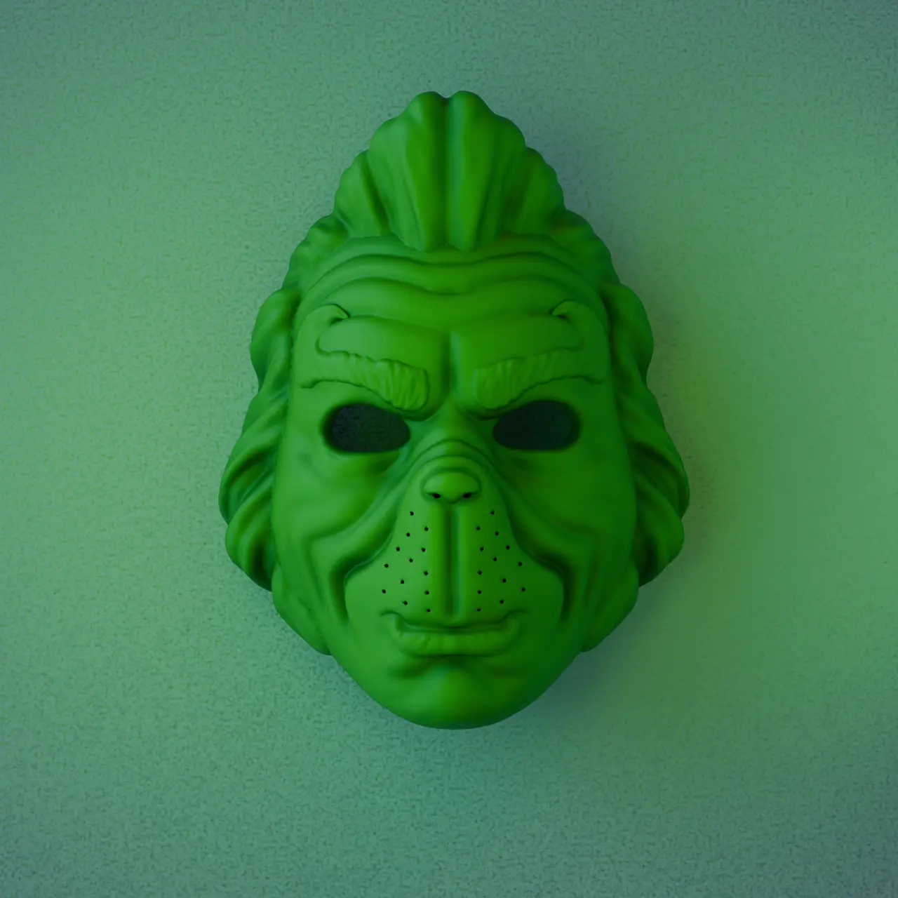 Grinch Mask From How The Grinch Stole Christmas — modelo 3D