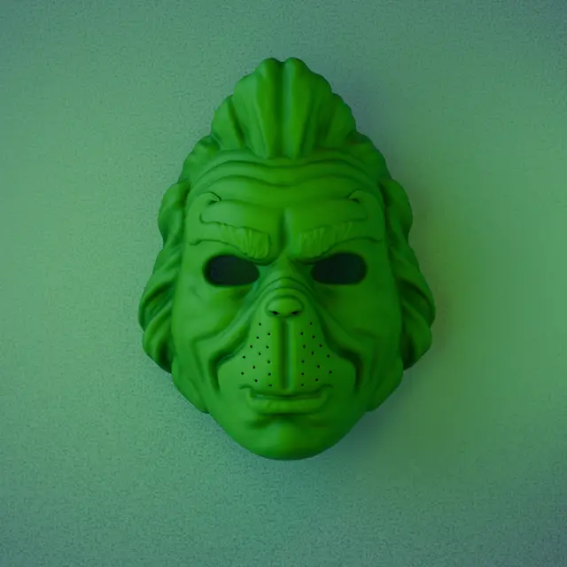 Grinch Mask From How The Grinch Stole Christmas — modelo 3D