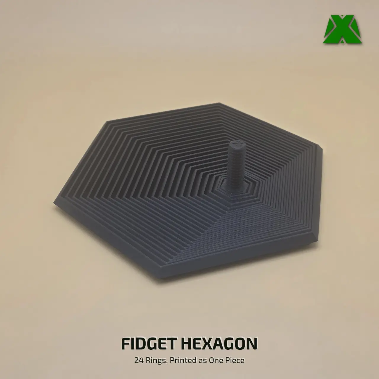 Fidget Hexagon — modelo 3D
