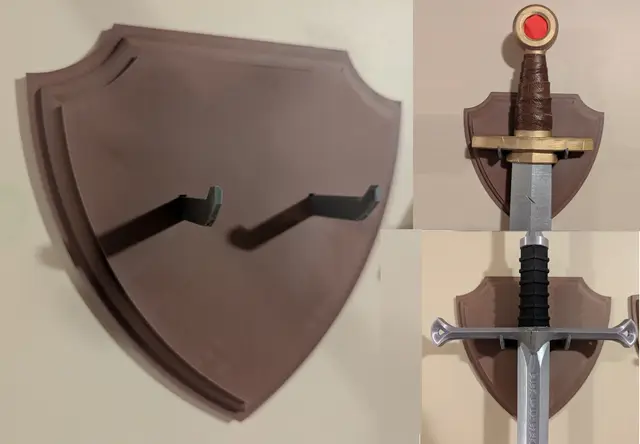 Decorative Sword-Wall Mount — modelo 3D