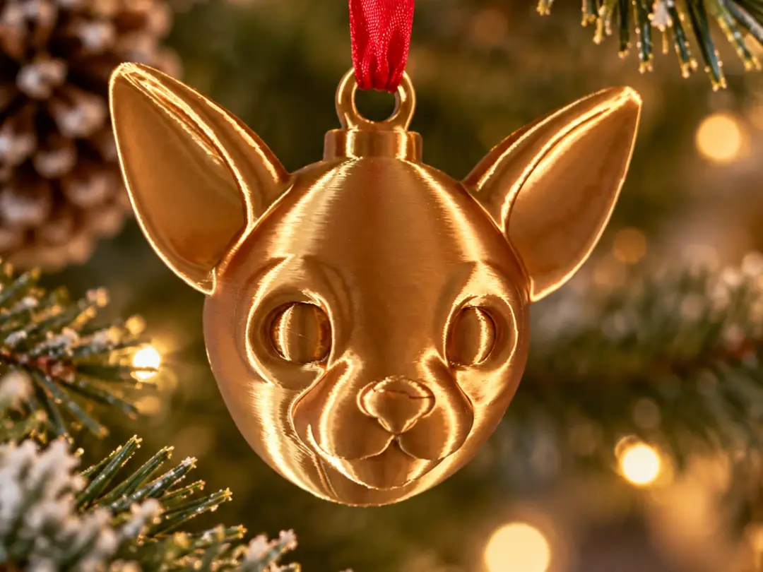 Chihuahua Christmas Ornament — modelo 3D