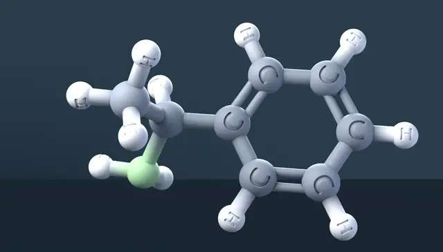 1-Phenethylamine 3D Model — CAS 618-36-0 — modelo 3D
