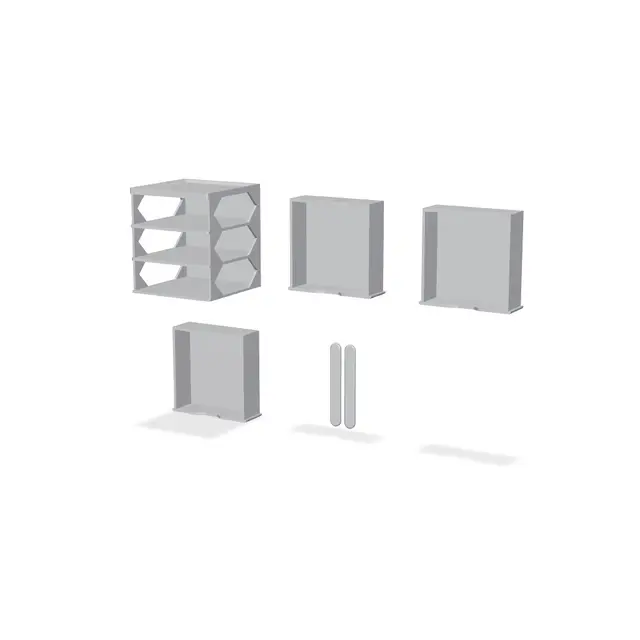HexaVault 100% Support-Free Modular Drawer System — modelo 3D
