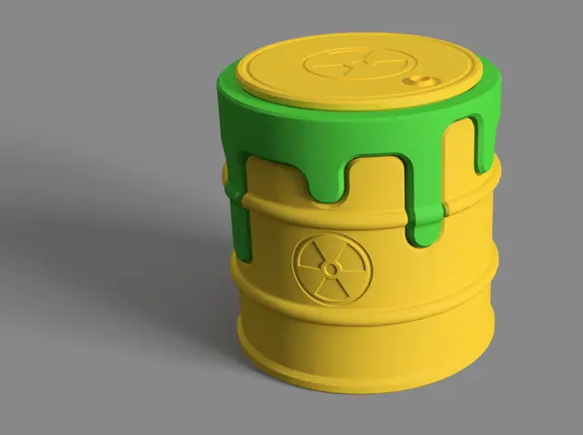 Drippy Drum With Divider Insert — modelo 3D