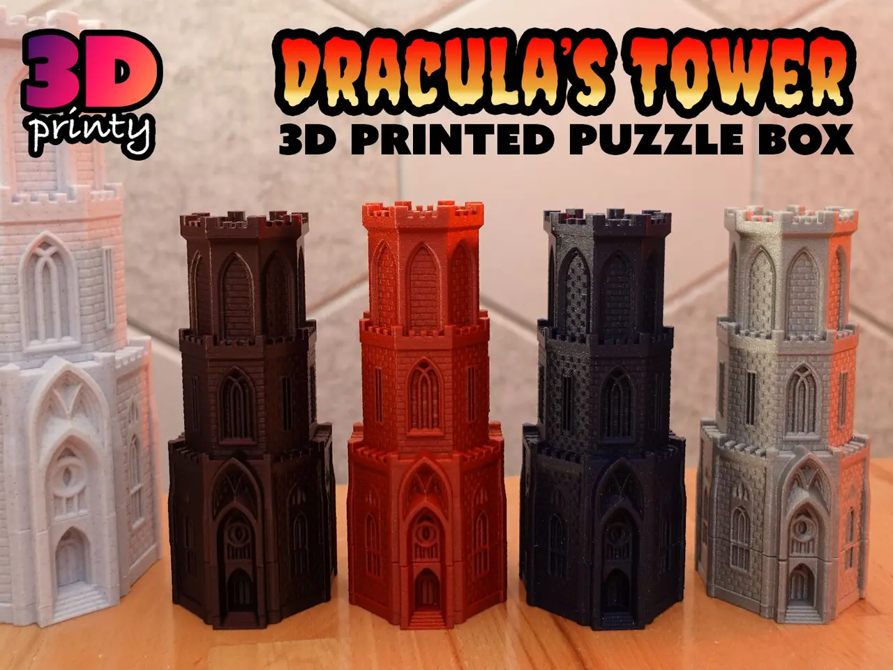 Dracula's Tower Puzzle Box — modelo 3D
