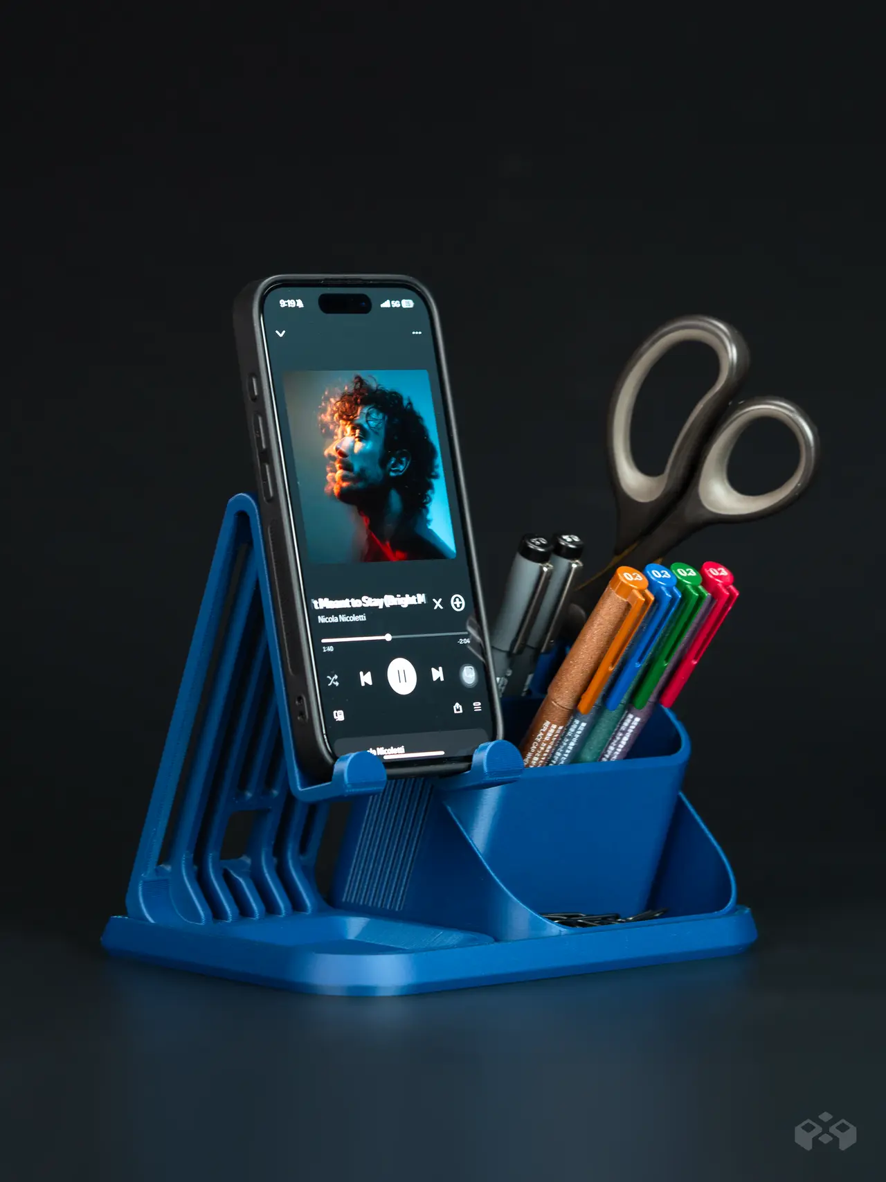 Modular Desk Organizer System| iPhone Stand Module — modelo 3D