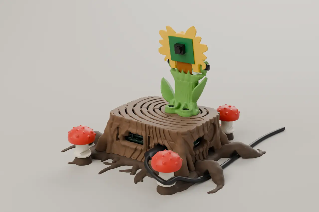 MANGROVE – Tree-Stump Case for the Synaptics Coralboard — modelo 3D