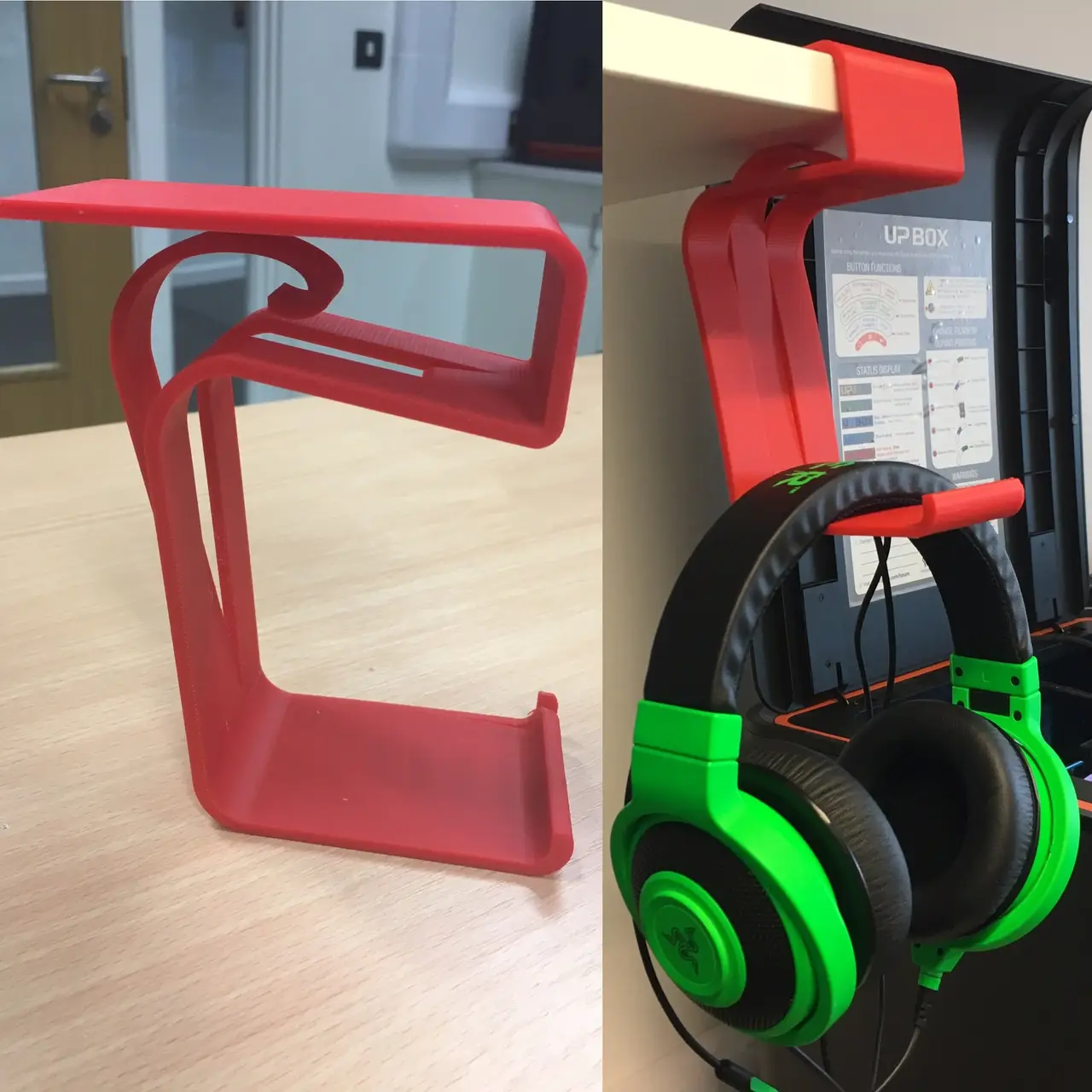 Headphone stand for a desk or shelf — modelo 3D