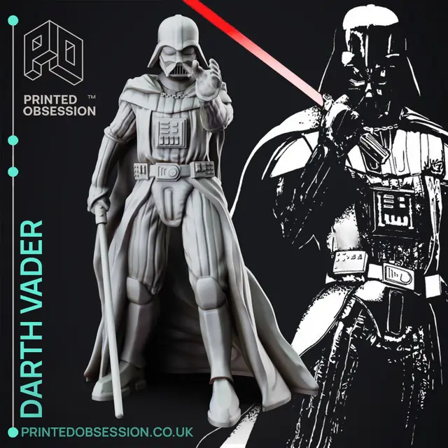 Star Wars - Darth Vader - 30 cm tall — modelo 3D