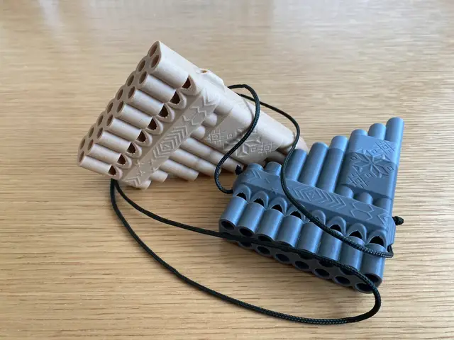 Whistle Pan flute — modelo 3D