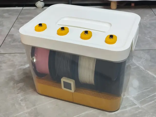 12.5L四盘位密封干燥箱料箱方案 — modelo 3D